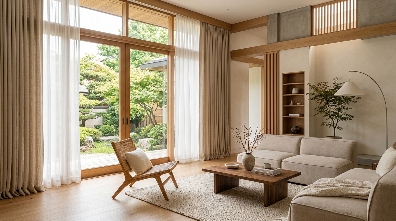 Javas Decor Interior Project - Custom Curtain & Flooring